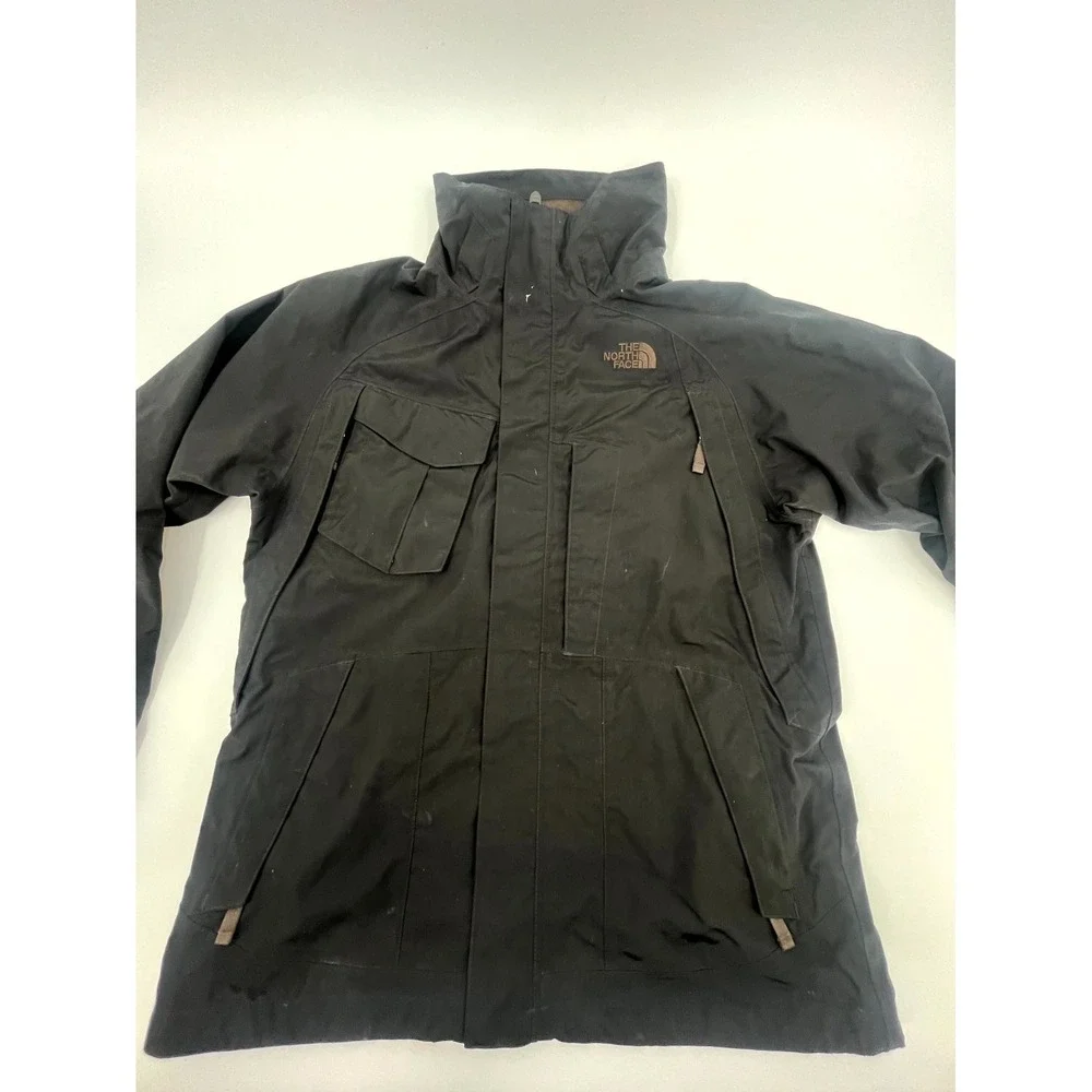 The North Face Dryvent Ski Jacket Mens Small Black Lined Waterproof Insulated